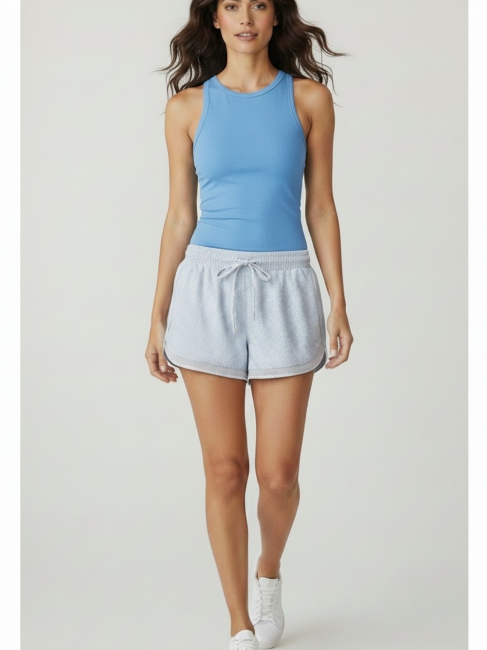 NWT dip™ Light Blue Women’s Drawstring Athletic Shorts Size XL